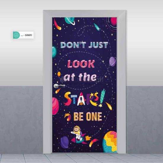 İngilizce You Are the Sky Stars Okul Kapı Giydirme