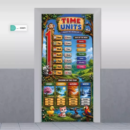 İngilizce Okul Kapı Giydirme | Units of Time