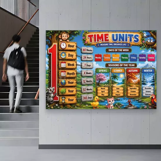 İngilizce  Poster | Units of Time