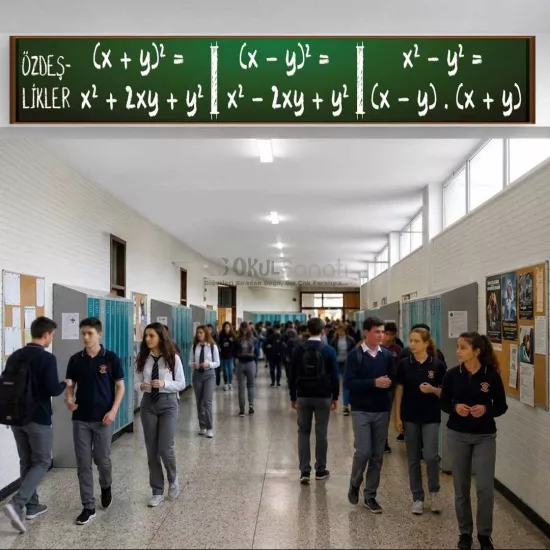 Matematik Okul Kiriş Yazısı | Özdeşlikler