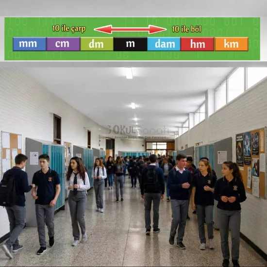 Matematik Okul Kiriş Yazısı | Uzunluk Ölçüleri