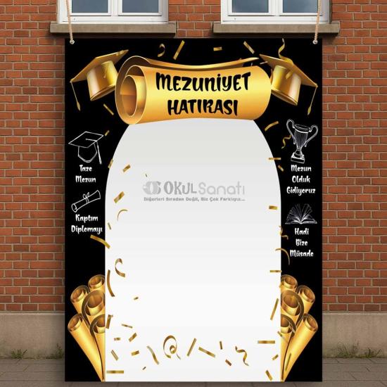 Mezuniyet Okul Hatıra Fotoğraf Brandası , Özel Gün Tasarımları, – Okul Sanatı