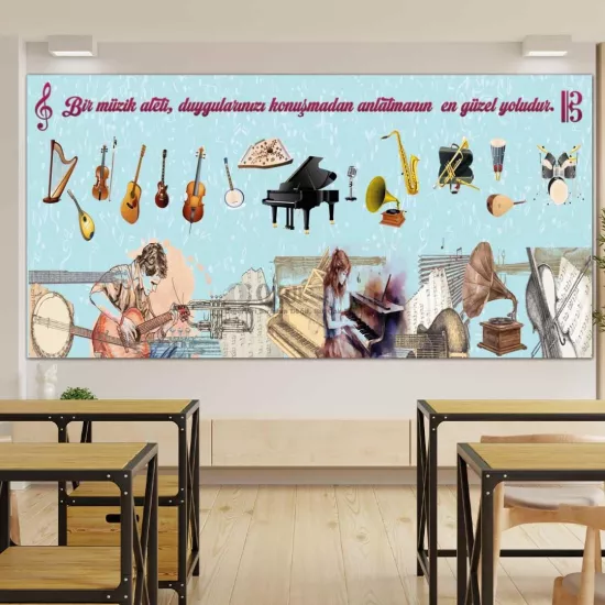 Müzik Atölyesi Okul Posteri