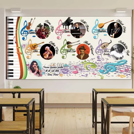 Müzik Sınıfı Okul Posteri | Sanatçılar