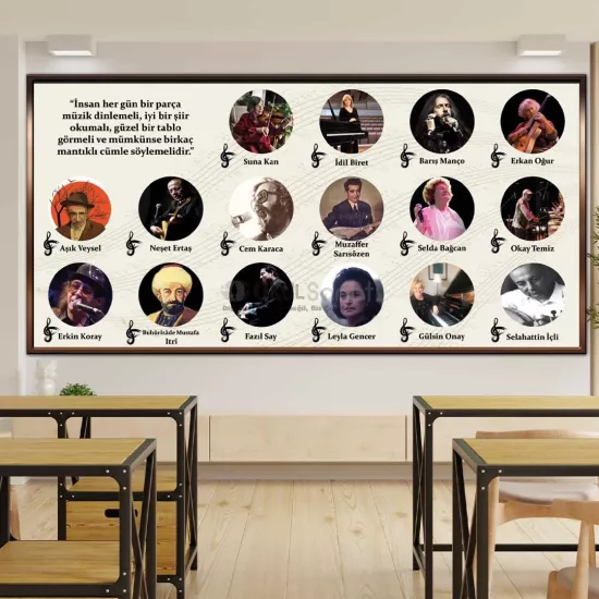 Müzik Sınıfı Okul Posteri | Müzisyenler