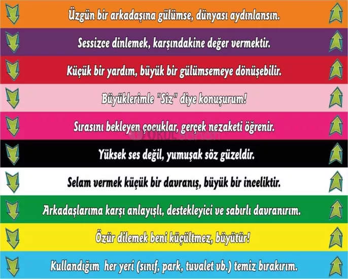 Okul Merdiven Yazısı | Güzel Sözler