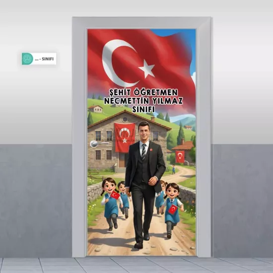 Şehit Öğretmen Necmettin Yılmaz Okul Kapı Giydirme