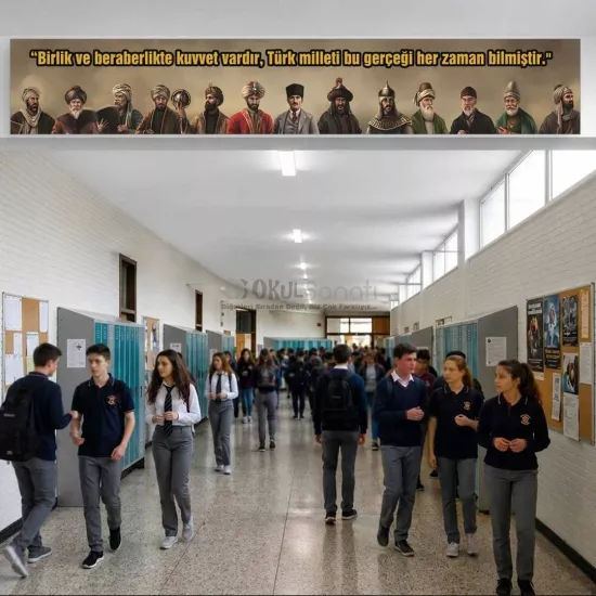 Sosyal Bilimler Tarih Sokağı Okul Kiriş Yazısı 