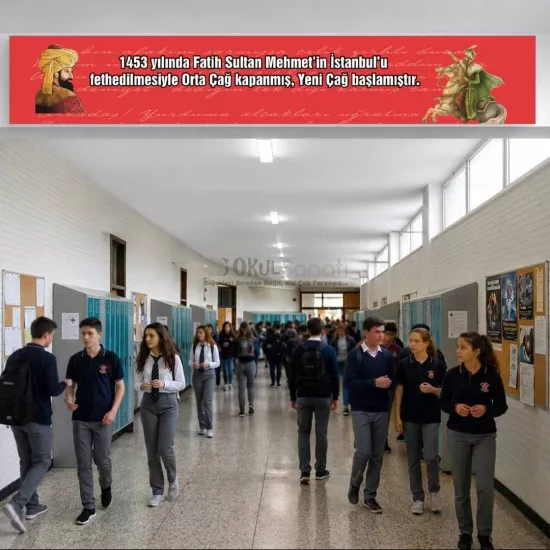 Sosyal Bilimler, Tarih Sokağı Okul Kiriş Yazısı