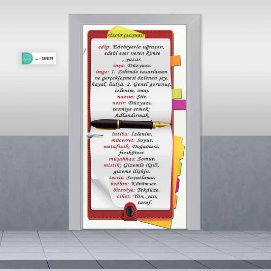 Sözlük Çalışması Kapı Giydirme, Türkçe Kapı Giydirme, Edebiyat Kapı Giydirme, Ortaokul Kapı Giydirme, Lise Kapı Giydirme, İmam Hatip Kapı Giydirme