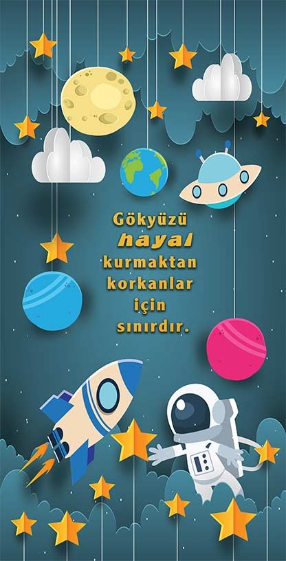 Uzay ve Hayal Kapı Giydirme